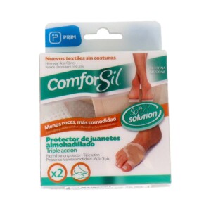 JUANETES PROTECTOR TRIPLE COMFORSIL SILICONA TEJIDO ELASTICO AMBOS PIES T – LP 2 U